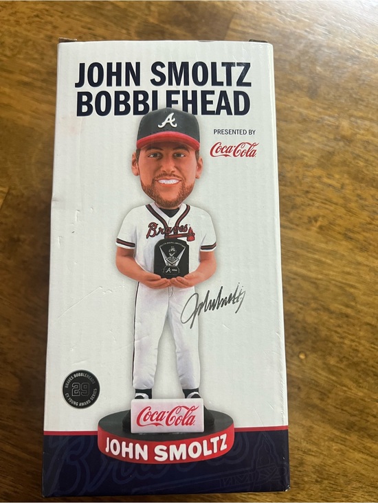 Atlanta Braves Other - John Smoltz Bobblehead - Coca-Cola Edition, White/Black/Red